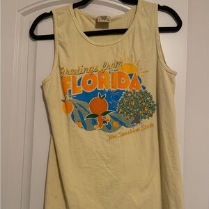 The pixie place greetings from Florida tank top size small